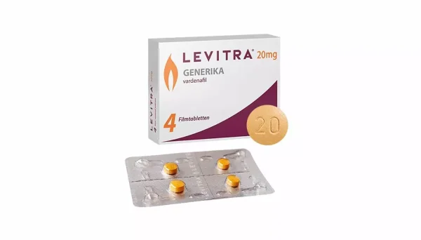 Levitra (Vardenafil) Packung – Medikament zur Behandlung von erektiler Dysfunktion